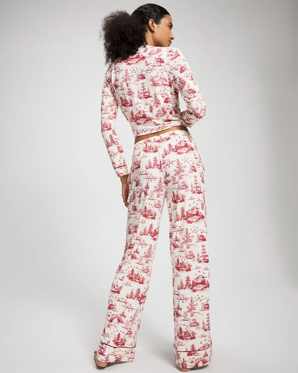 Printed Pajama Pant - ENCHANTED TOILE CHAMPAGNE | Soma Women