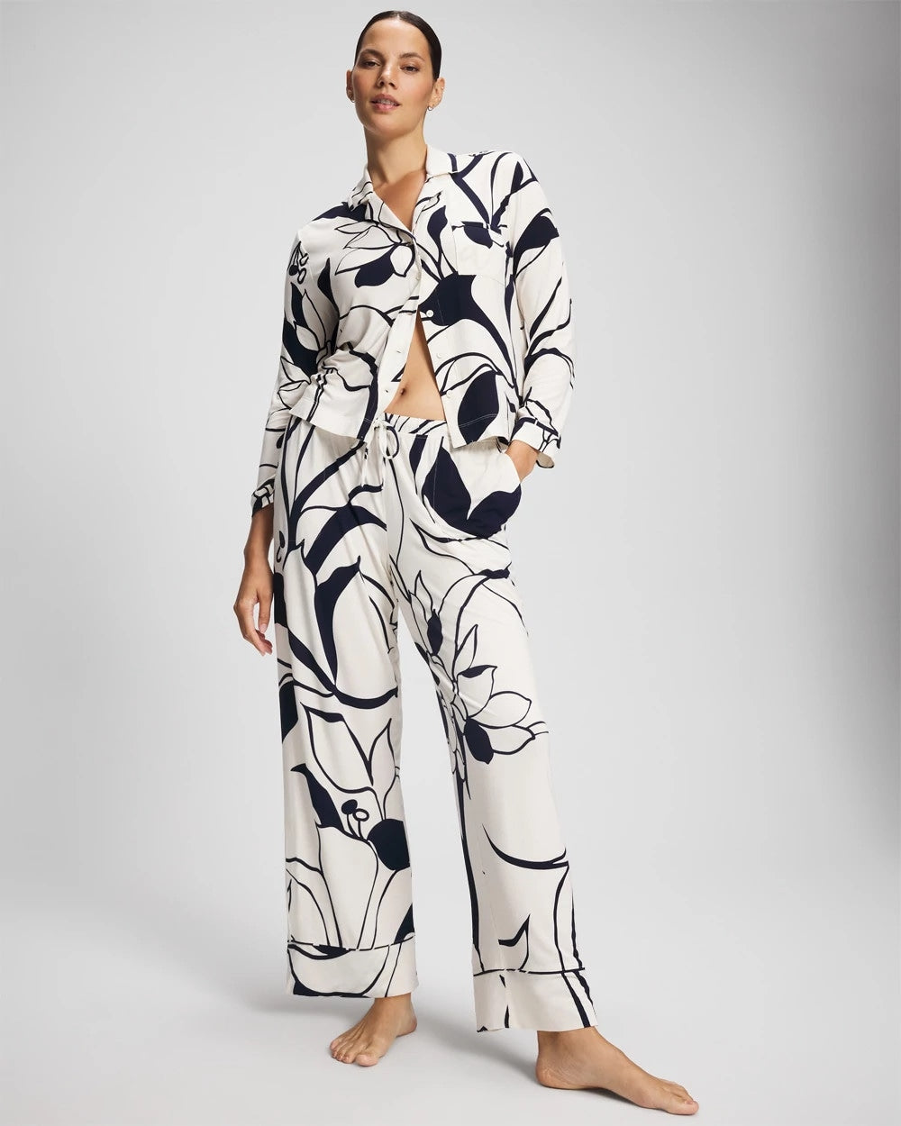 Printed Pajama Pant - NOUVEAU FLORA CHAMP | Soma Women