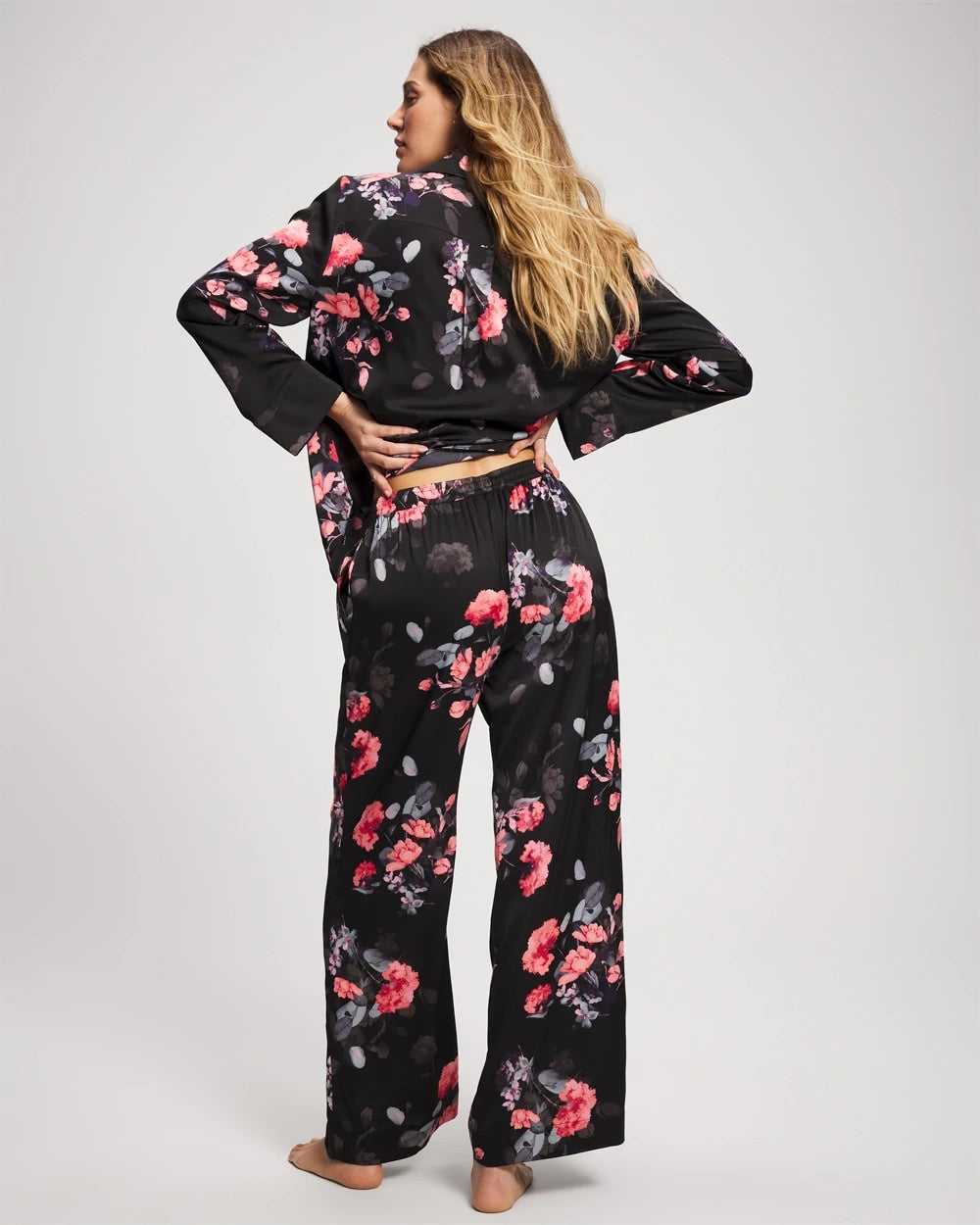 Pajama Pants - FLORAL DREAMS GRAND BLACK | Soma Women