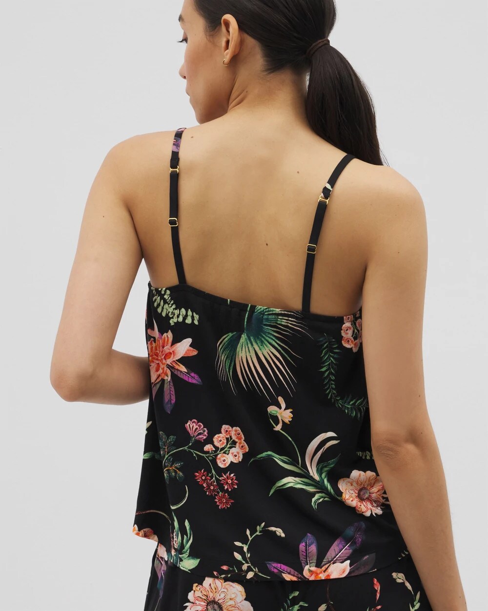 Pajama Cami - PARADISE PLUMES BLACK | Soma Women