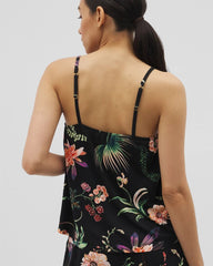 Pajama Cami - PARADISE PLUMES BLACK | Soma Women