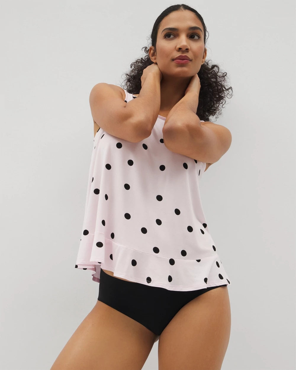 Ruffle Pajama Tank - CHEERFUL DOT B SUGAR | Soma Women