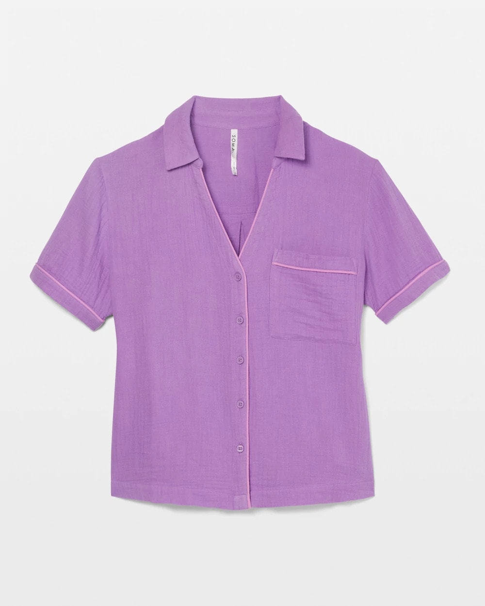 Short-Sleeve Pajama Top - AMETHYST ORCHID | Soma Women