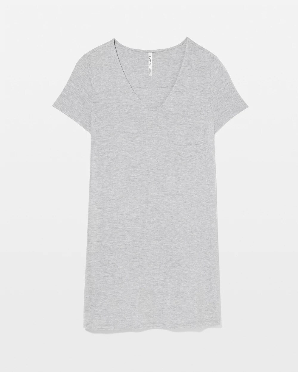 Short-Sleeve Sleepshirt - HEATHER OPAL GRAY | Soma Women