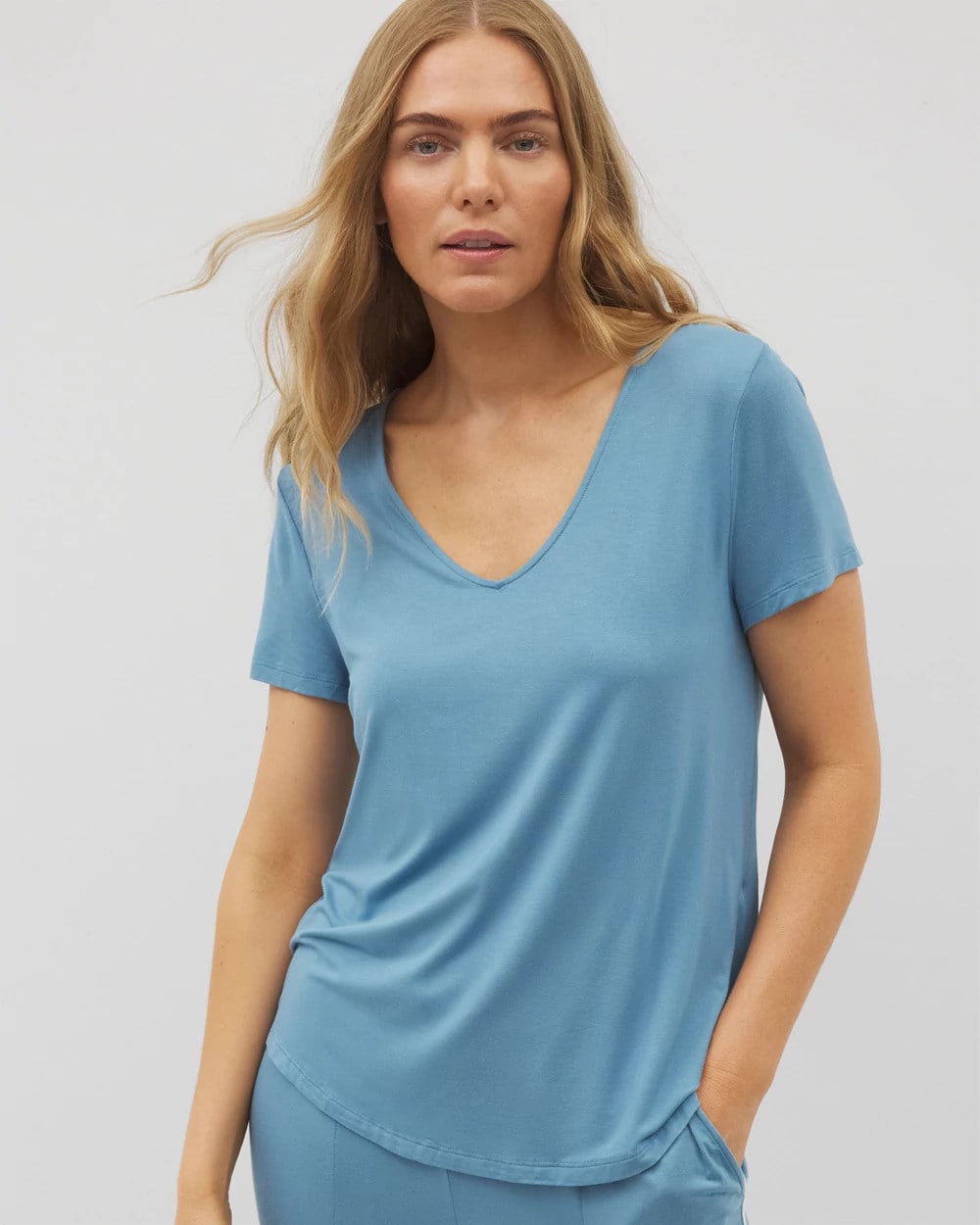 Short Sleeve Pajama Tee - BLUE HEAVEN | Soma Women