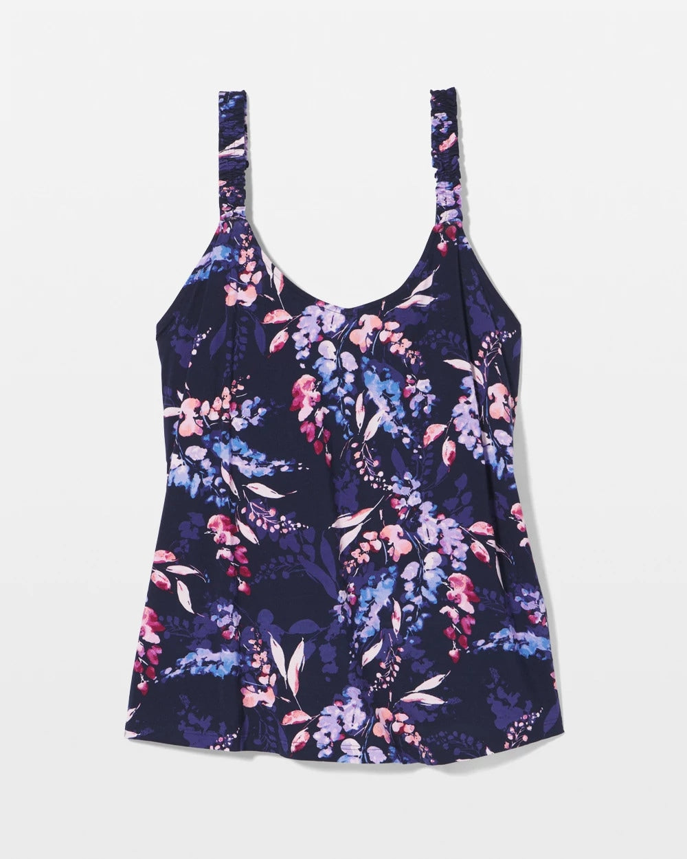 Mini Ruffle Pajama Cami - BLOOM BRIGHTLY NAVY | Soma Women