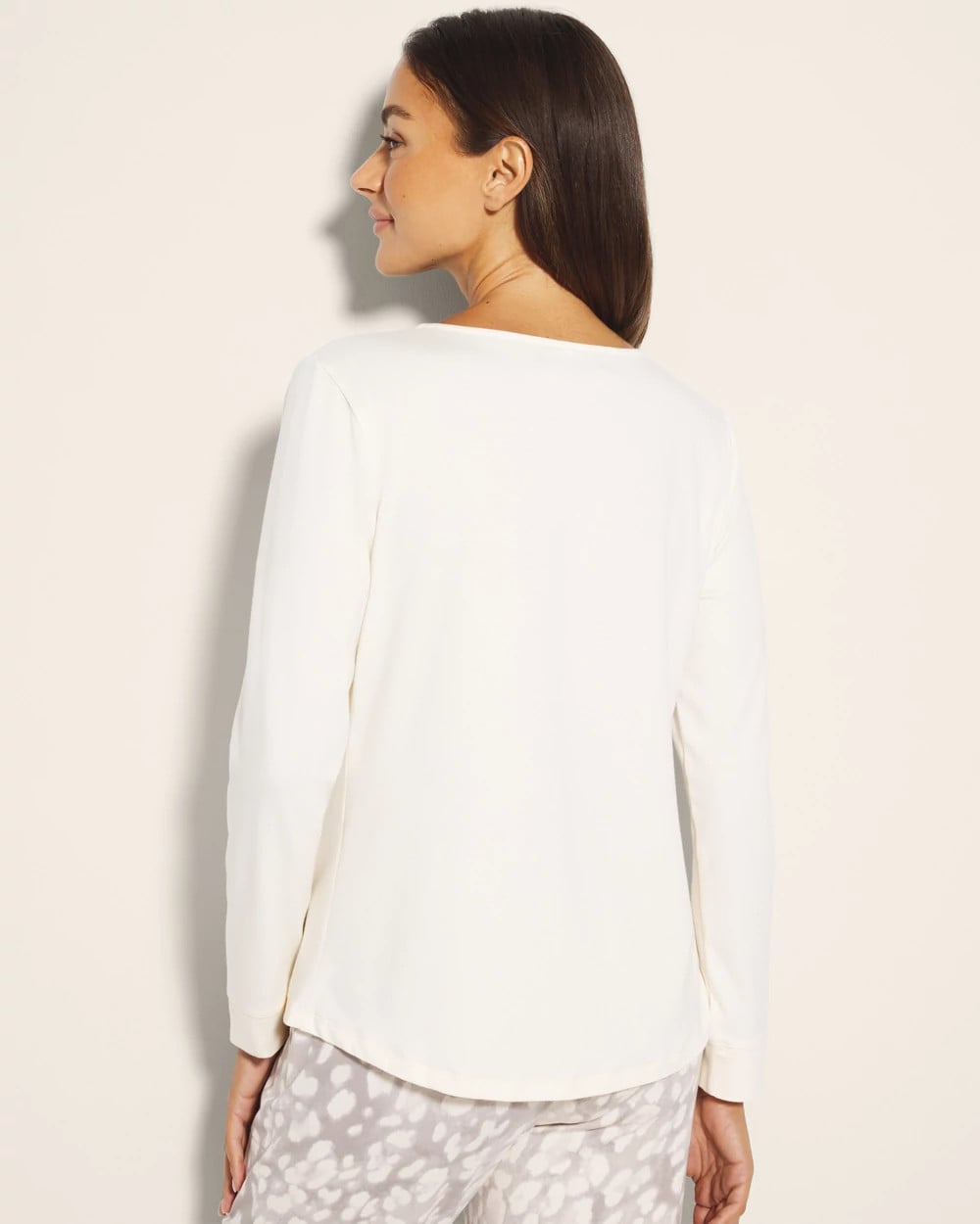 Long-Sleeve Pajama Top - CHAMPAGNE DREAMS | Soma Women