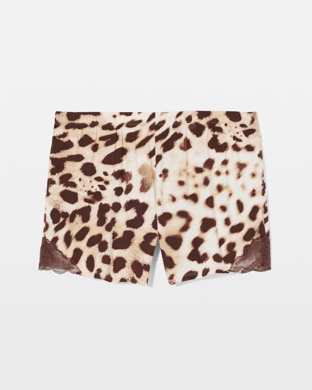 Lace-Trim Pajama Shorts - ANIMAL AURA WHITE SMOKE | Soma Women