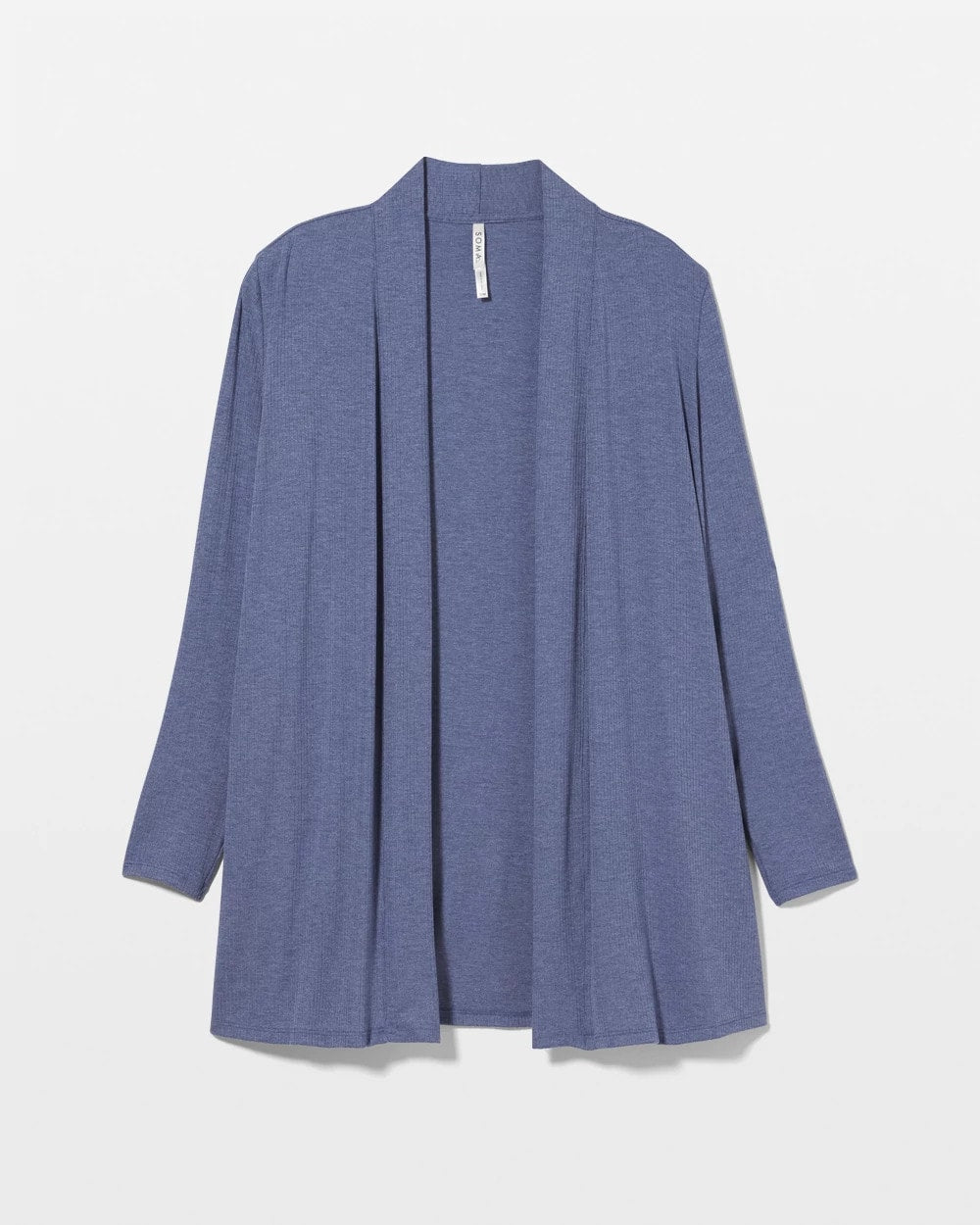 Lightweight Rib Knit Long Sleeve Wrap - HEATHER DUSK | Soma Women