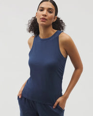 Ruched Pajama Tank - INK BLUE | Soma Women