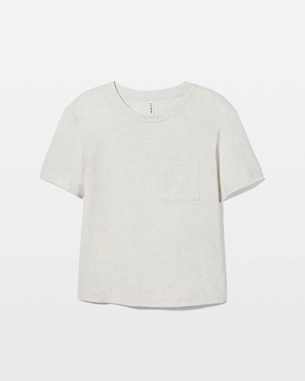 Short-Sleeve Pocket Pajama Tee - HEATHER CRYSTAL | Soma Women