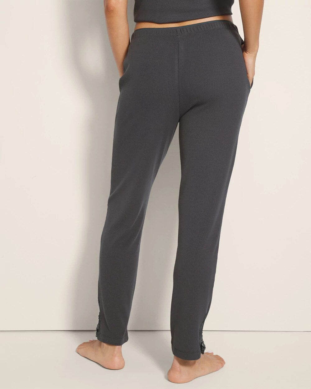 Rib Ankle Pajama Pants - DARK EVERGLADE | Soma Women