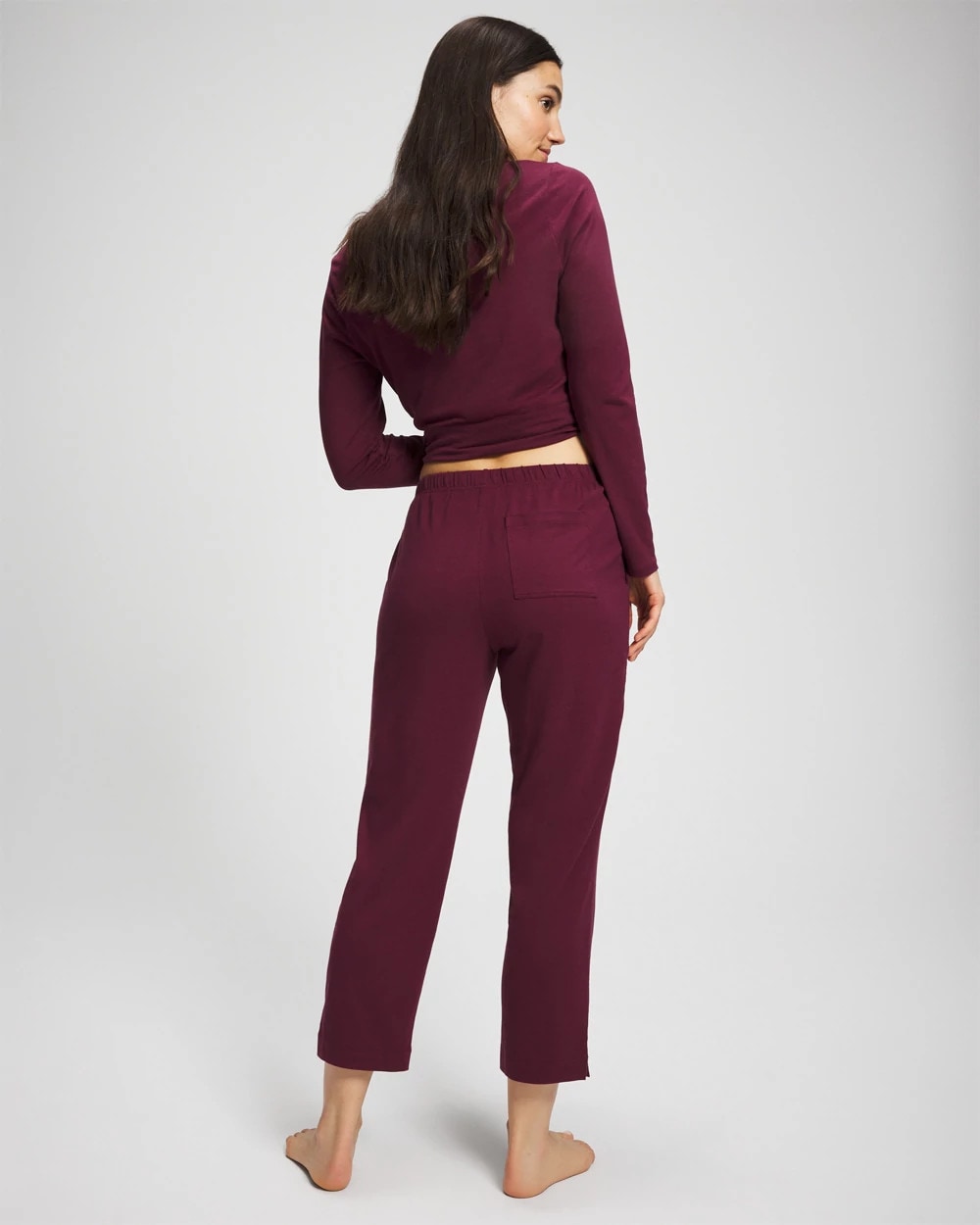 Crop Pajama Pants - VELVET PLUM | Soma Women