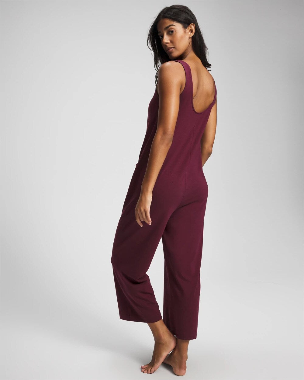 Henley Jumpsuit - VELVET PLUM | Soma Women