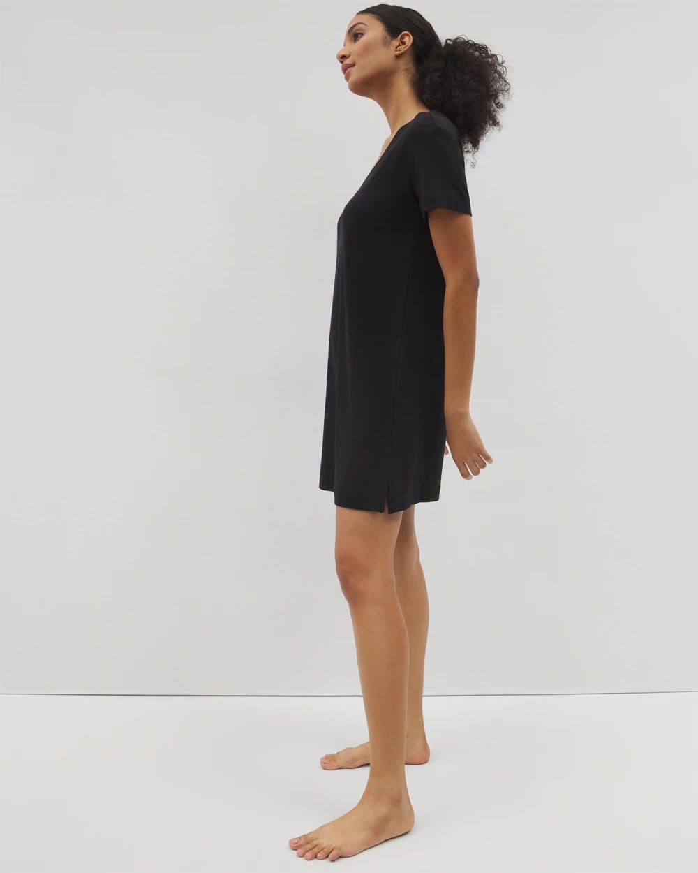 Short-Sleeve Sleepshirt - BLACK | Soma Women