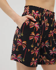 Long Pajama Shorts - SHAKE YOUR PALM PALMS BLK | Soma Women