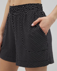 Long Pajama Shorts - THOUGHTFUL DOT BLACK | Soma Women