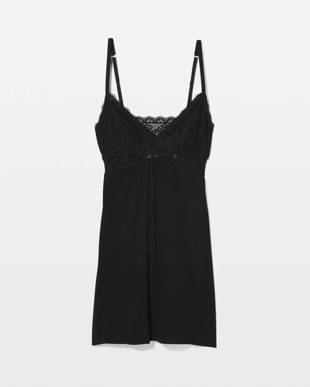 Soft Support Lace Chemise - BLACK | Soma Women