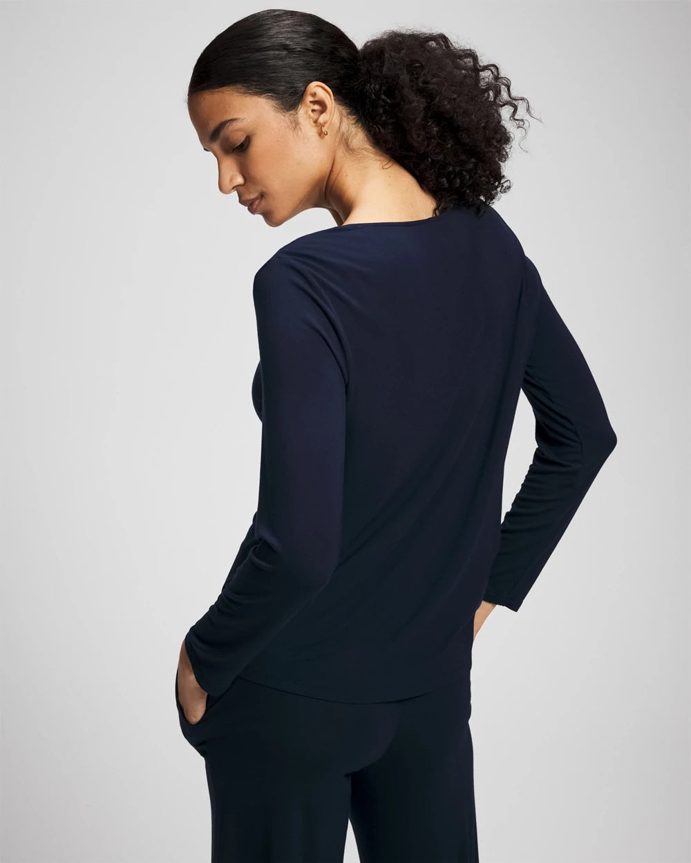 Long-Sleeve Pajama Top - NIGHTFALL NAVY | Soma Women