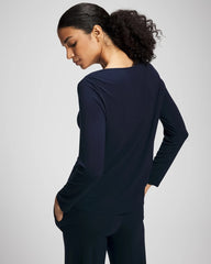 Long-Sleeve Pajama Top - NIGHTFALL NAVY | Soma Women
