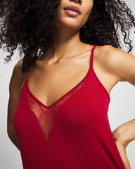 Lace Midi Nightgown - PAINT THE TOWN RED | Soma Women