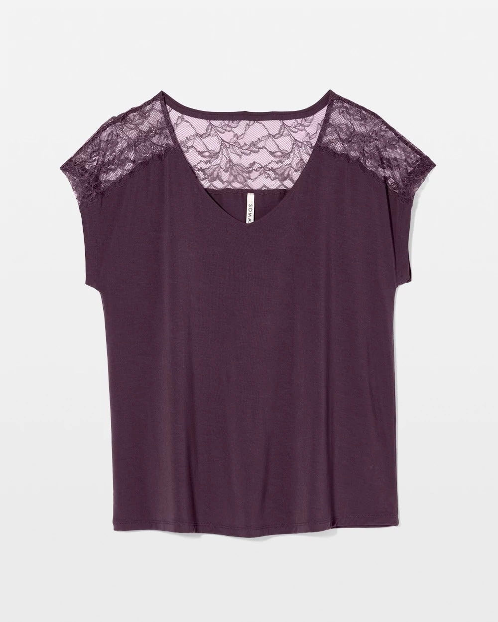 Short Sleeve Lace Pajama Tee - PLUM PERFECT | Soma Women