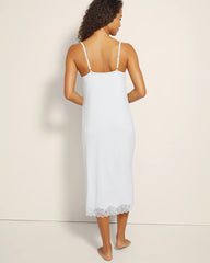 Lace-Trim Midi Gown - BLUE MIST | Soma Women