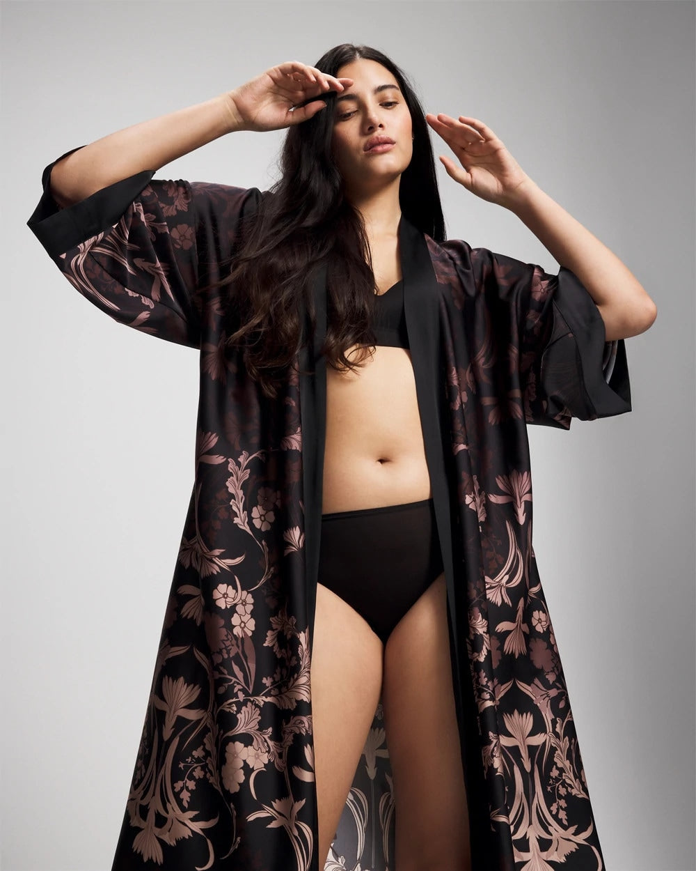 Long Robe - SAVANNA DAMASK BDR | Soma Women