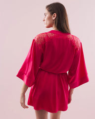 Silk Short Robe - PERFECT PINK | Soma Women