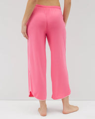 Solid Piped Crop Pajama Pant - CAMELLIA ROSE | Soma Women
