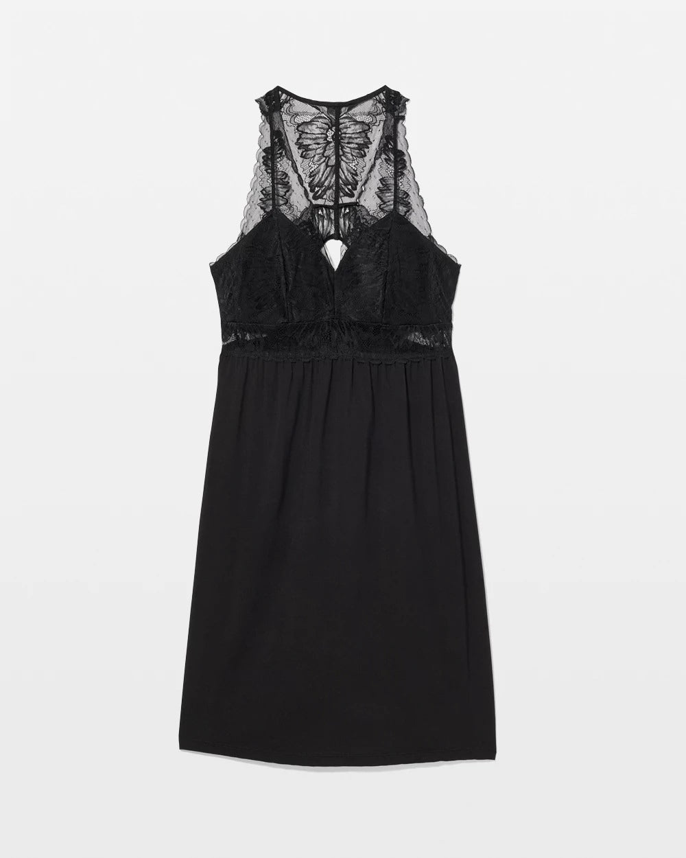 Soft Support Lace Chemise - BLACK | Soma Women