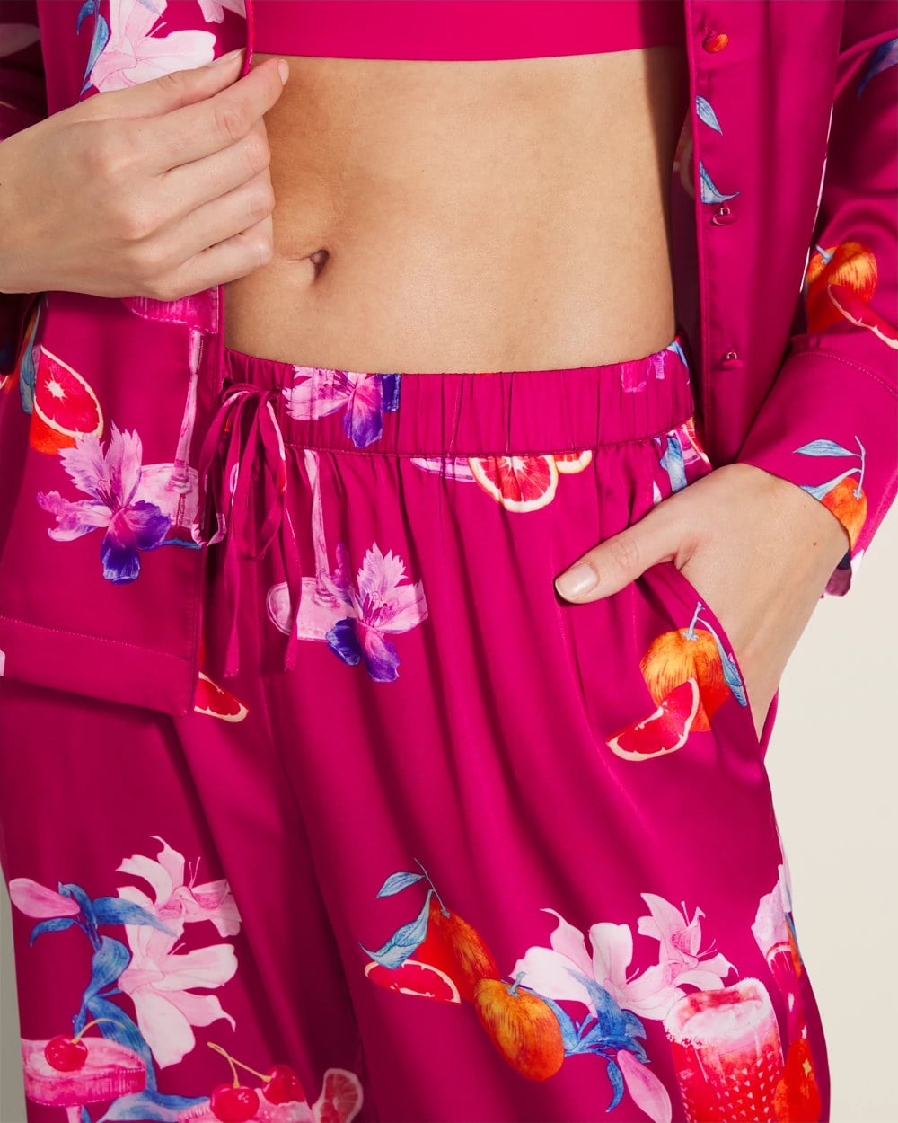 Piped Pajama Pant - ORANGE YOU GLAD PINK COSM | Soma Women