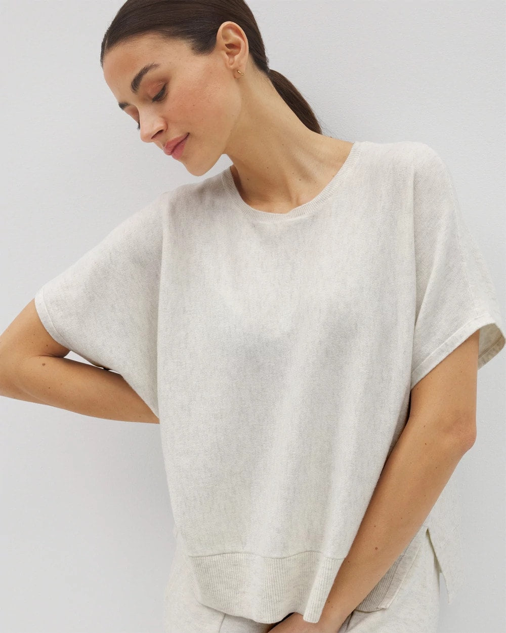 Dolman Sweater Top - HEATHER CRYSTAL | Soma Women