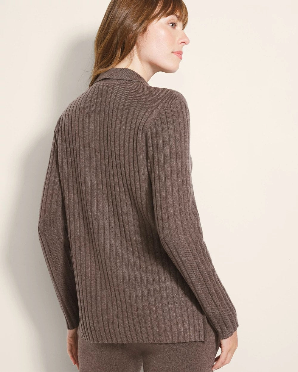 Button-Up Sweater - HEATHER COCOA | Soma Women