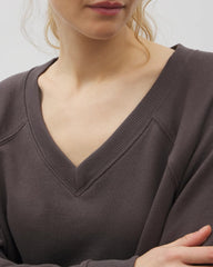 V-Neck Sweatshirt - GALAXY GRAY | Soma Women