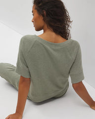Cotton Terry Dolman Top - HEATHER HIGHLANDS | Soma Women