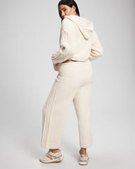 Cable Knit Plush Ankle Pant - PARCHMENT | Soma Women