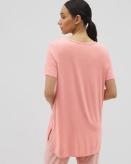 Short Sleeve Pajama Tunic Tee - PALOMA GLOW | Soma Women