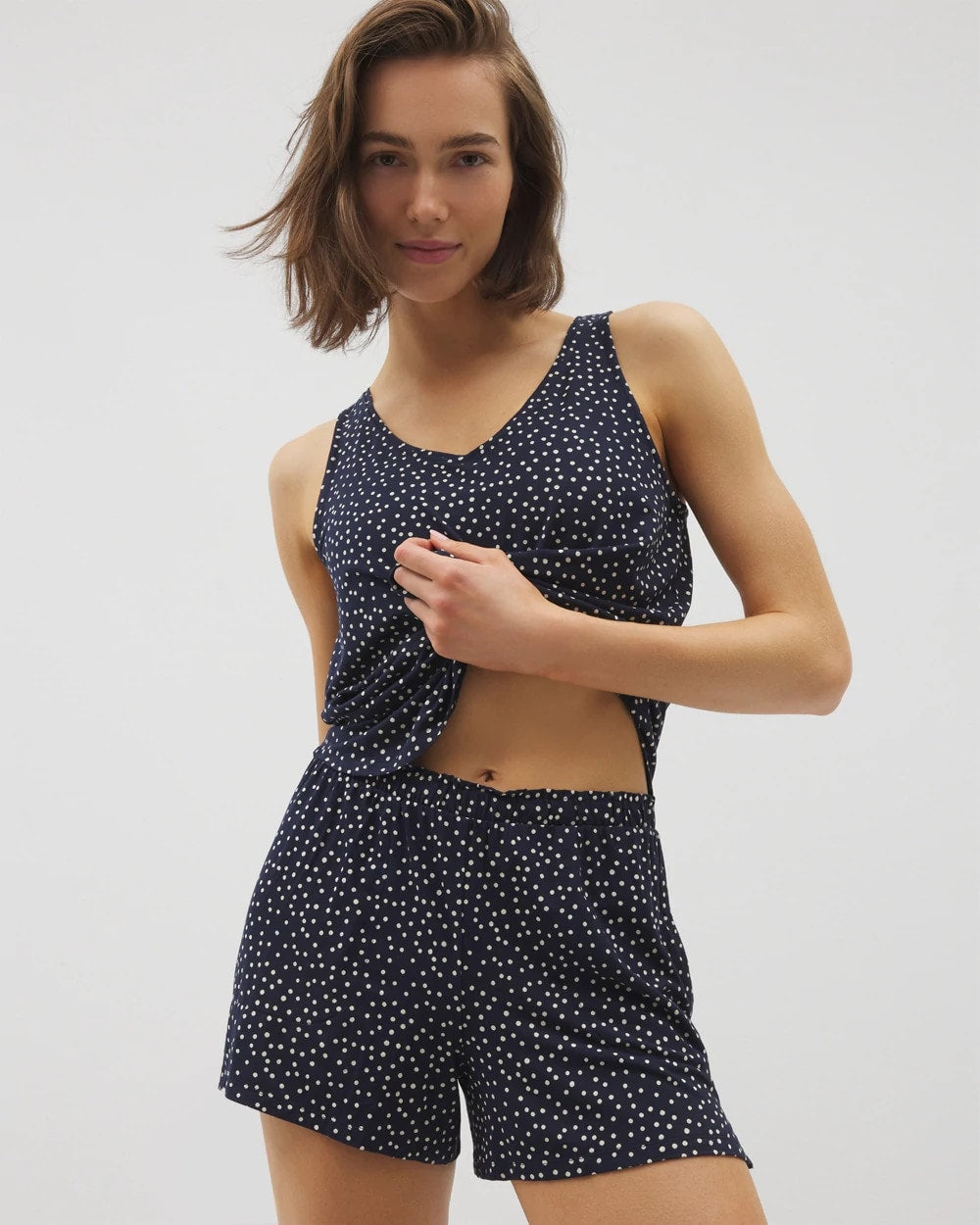 Pajama Shorts - DOT OBSESSED NAVY | Soma Women