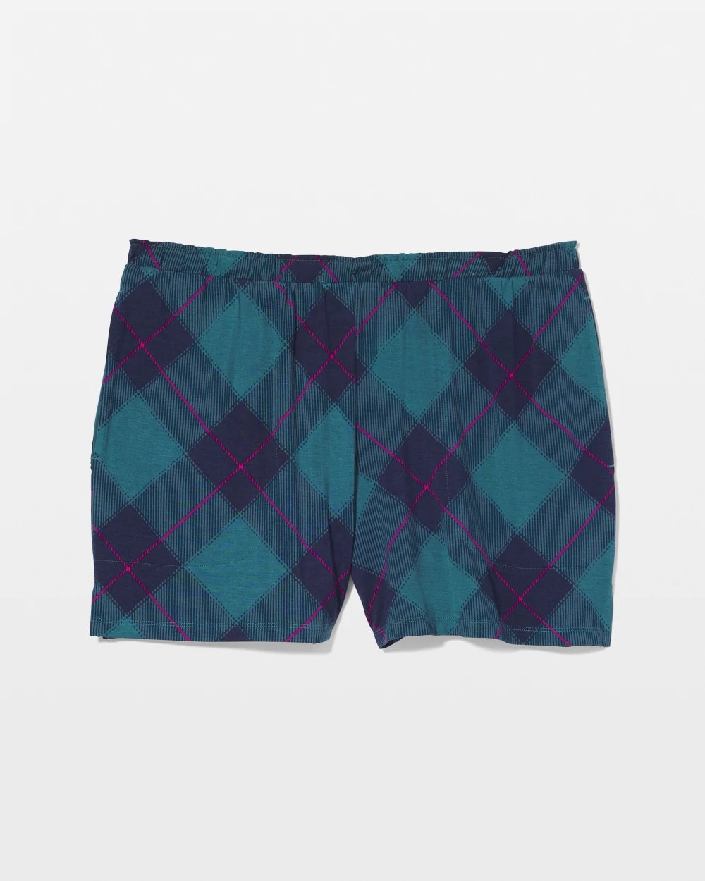 Pajama Shorts - BUNDLE UP PLAID BIAS TEAL | Soma Women