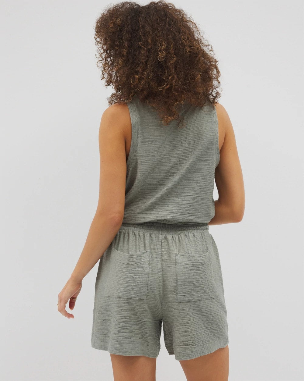 Crinkle Knit 5 Inch Short - RESTORATION GREEN | Soma Women