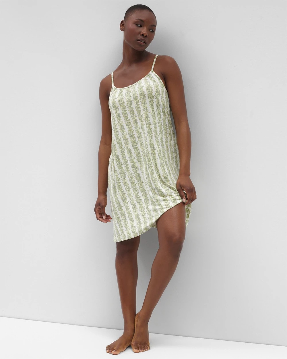 Cool Nights Chemise - CHILL STRIPE CHAMPAGNE | Soma Women