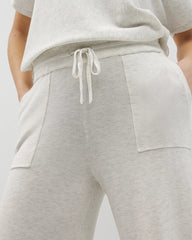 Sweater Wide-Leg Crop Pant - HEATHER CRYSTAL | Soma Women