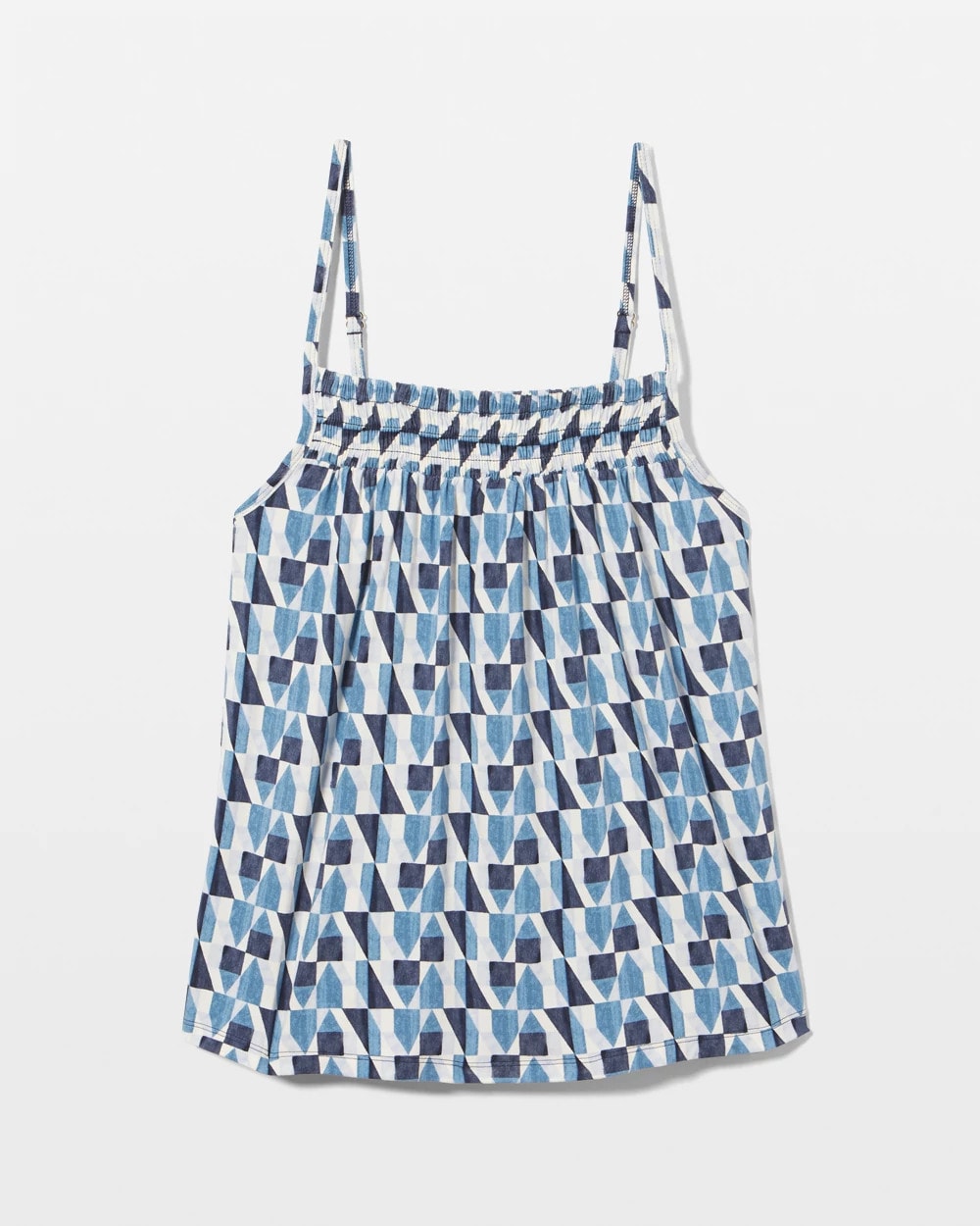 Smocked Pajama Cami - PRISM GEO MID NAVY | Soma Women
