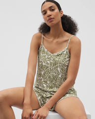 V-Neck Pajama Cami - PALMTASTIC VETIVER/CHAMP | Soma Women