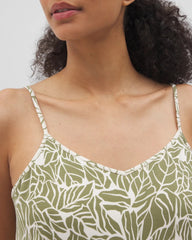 V-Neck Pajama Cami - PALMTASTIC VETIVER/CHAMP | Soma Women
