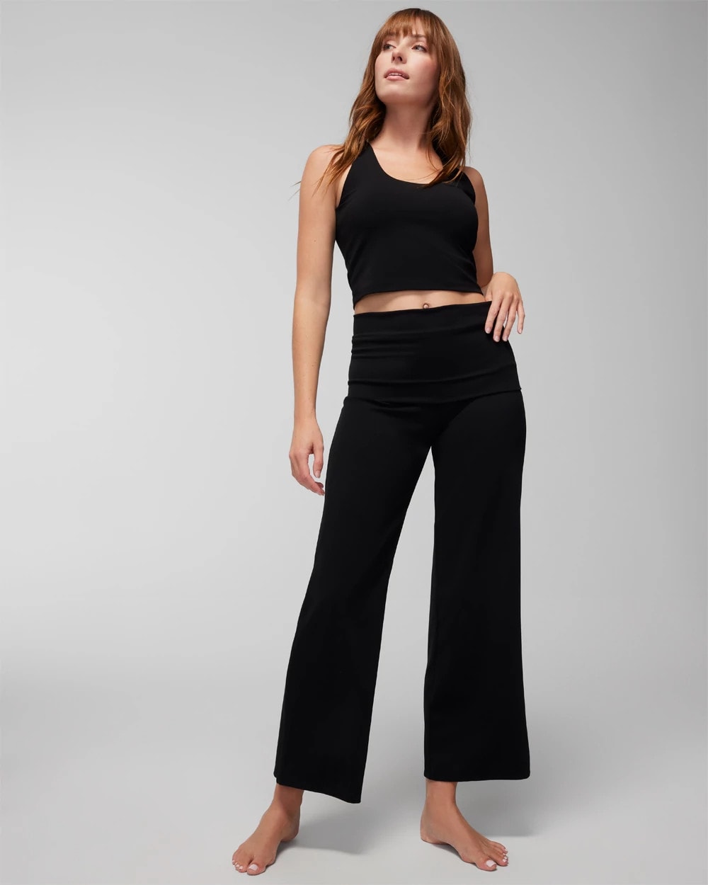 24/7 Fold-Over High-Waisted Bottoms - BLACK | Soma Women