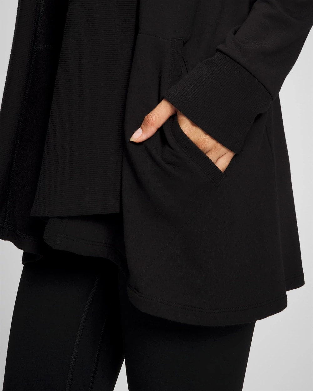 Ultrasoft Fleece Cardigan - BLACK | Soma Women