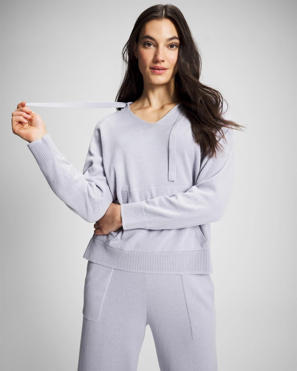 Cotton Sweater Hoodie - MOONSTONE | Soma Women