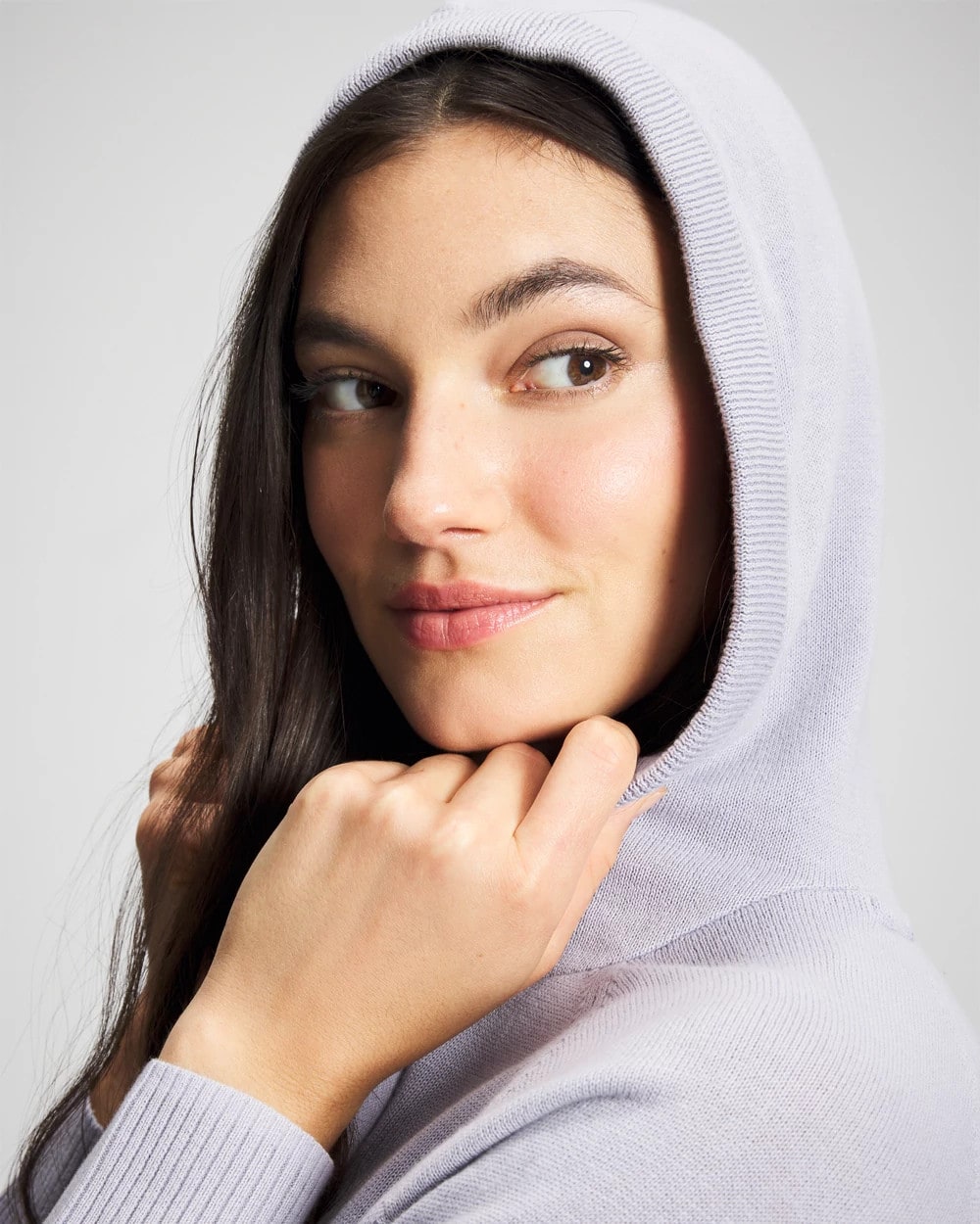 Cotton Sweater Hoodie - MOONSTONE | Soma Women